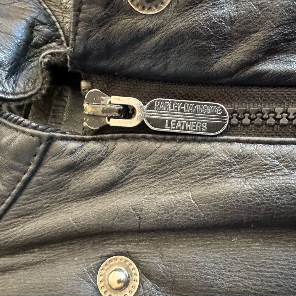 Vintage Harley-Davidson Leather jacket black size 40 - Picture 10 of 14